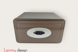 Brown lacquer jewelry box 